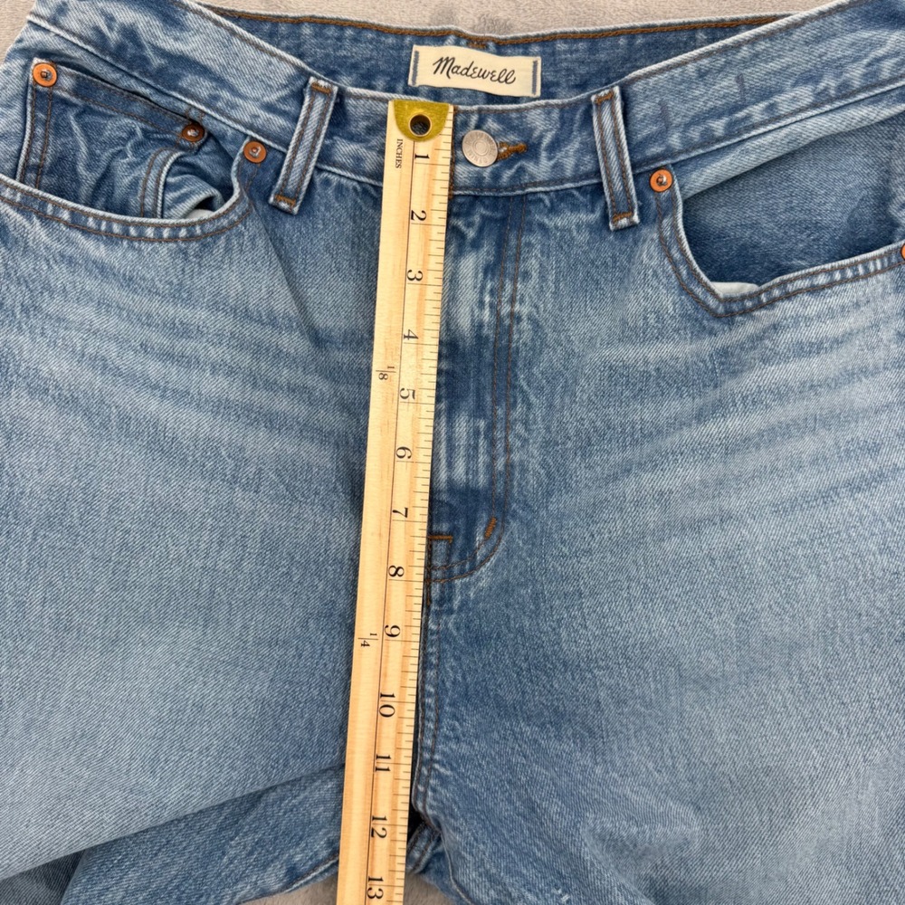 Madewell 90s Straight Jeans Light Wash High Rise Denim Pants Women's Size 29 - Picture 15 of 16